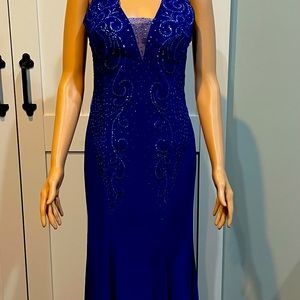 Dress by Camille; size 6; Royal blue gown